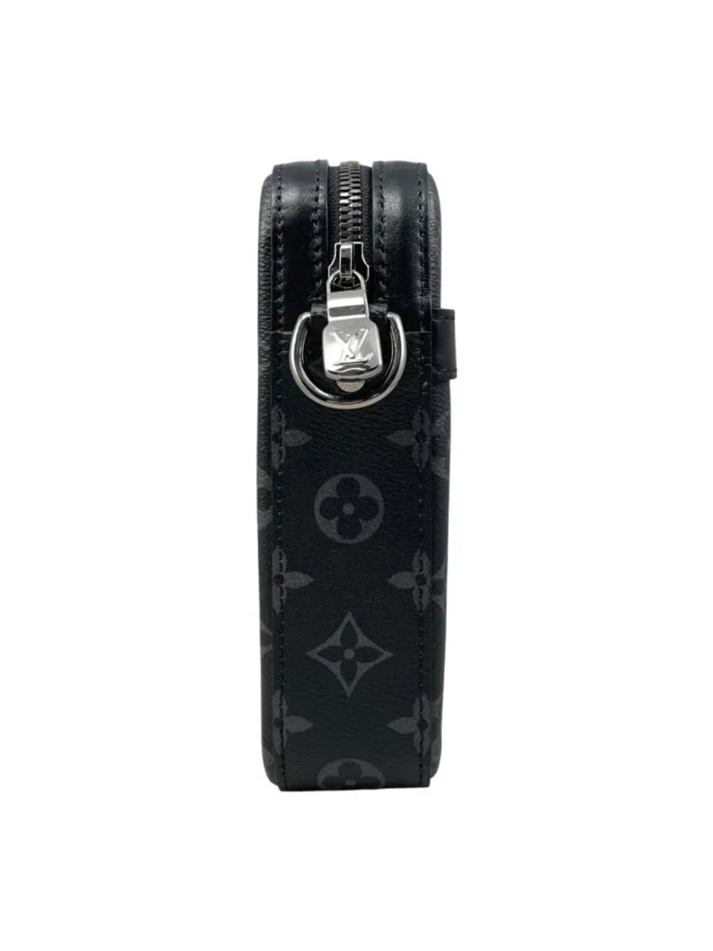 Louis Vuitton Shoulder Bag Trio Messenger Monogram Eclipse Reverse Black Gray